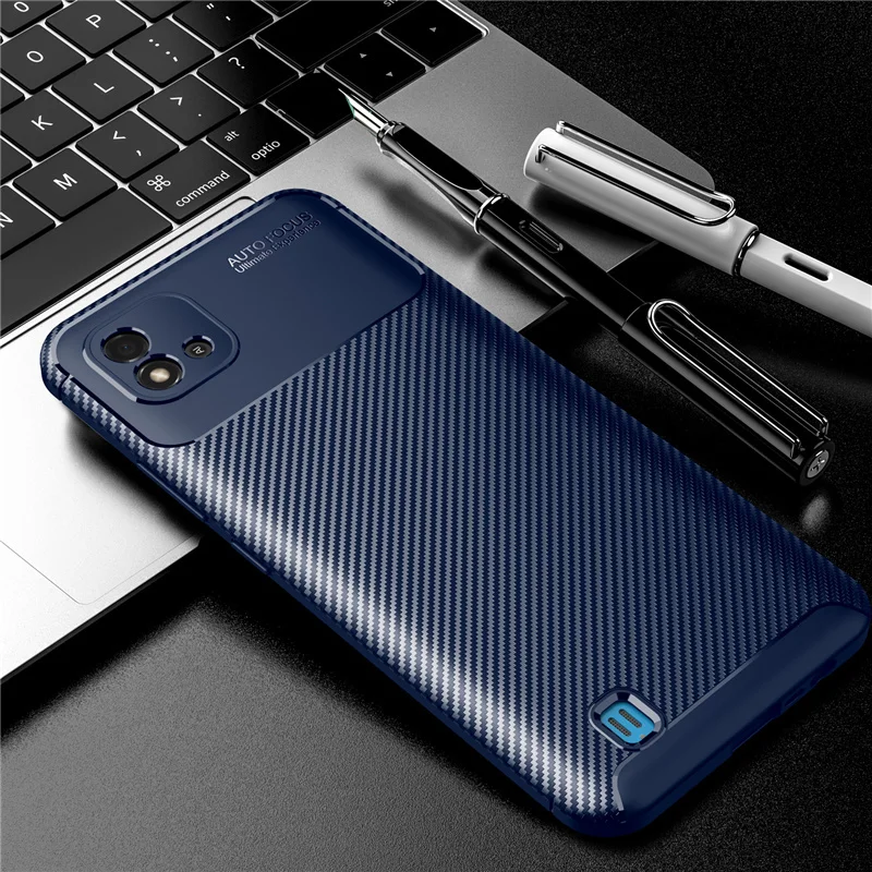 For OPPO Realme C20 Case Capas Carbon Fiber Back Shockproof TPU Bumper Soft Case For Realme C20 Cover For Realme C20 Fundas 6.5