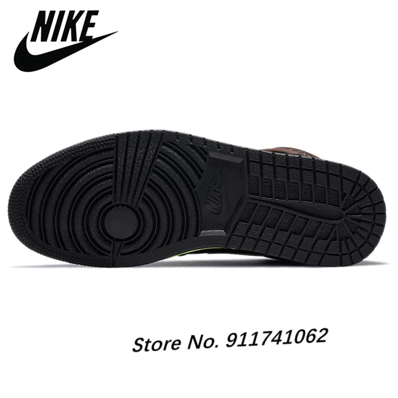 

Original Athletic Air 1 High OG AJ1 Men Shoes Basketball Sneakers Sport Shattered Backboard Dark Mocha