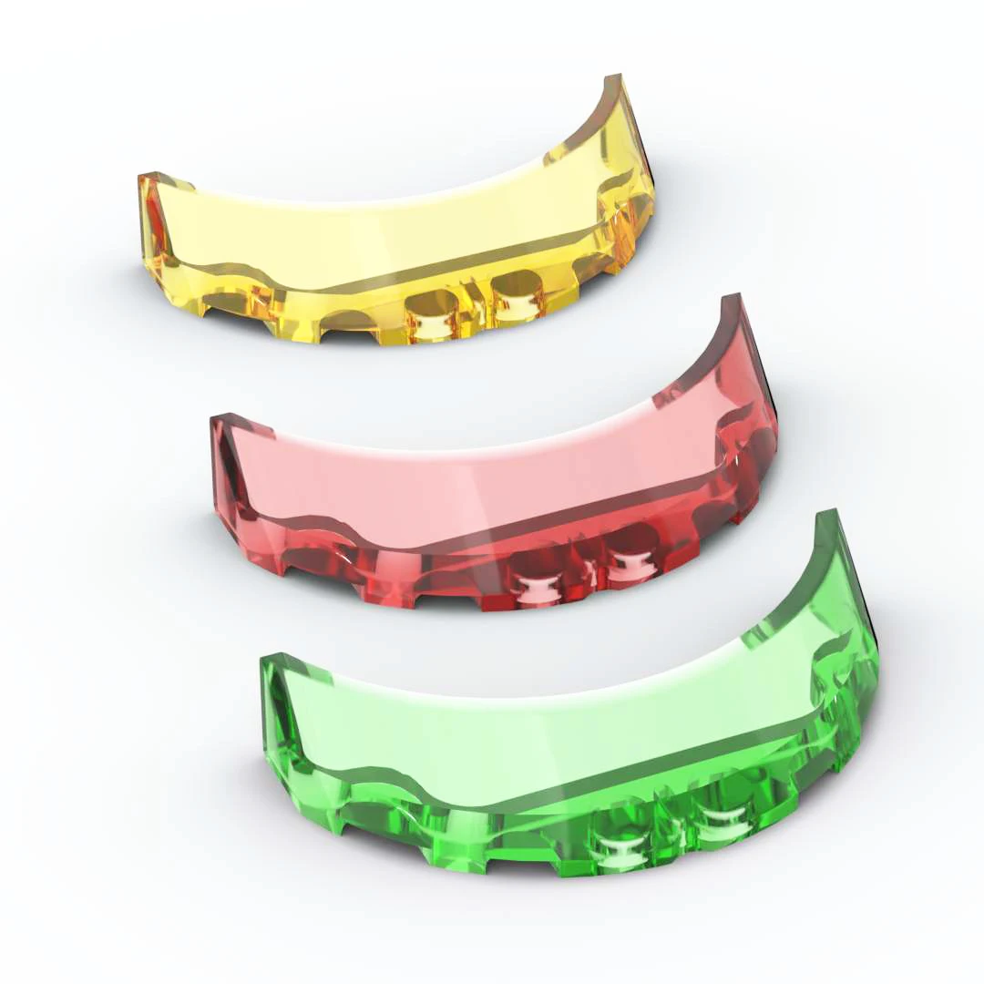 

10 шт., Детский конструктор MOC Windscreen 3x6x1