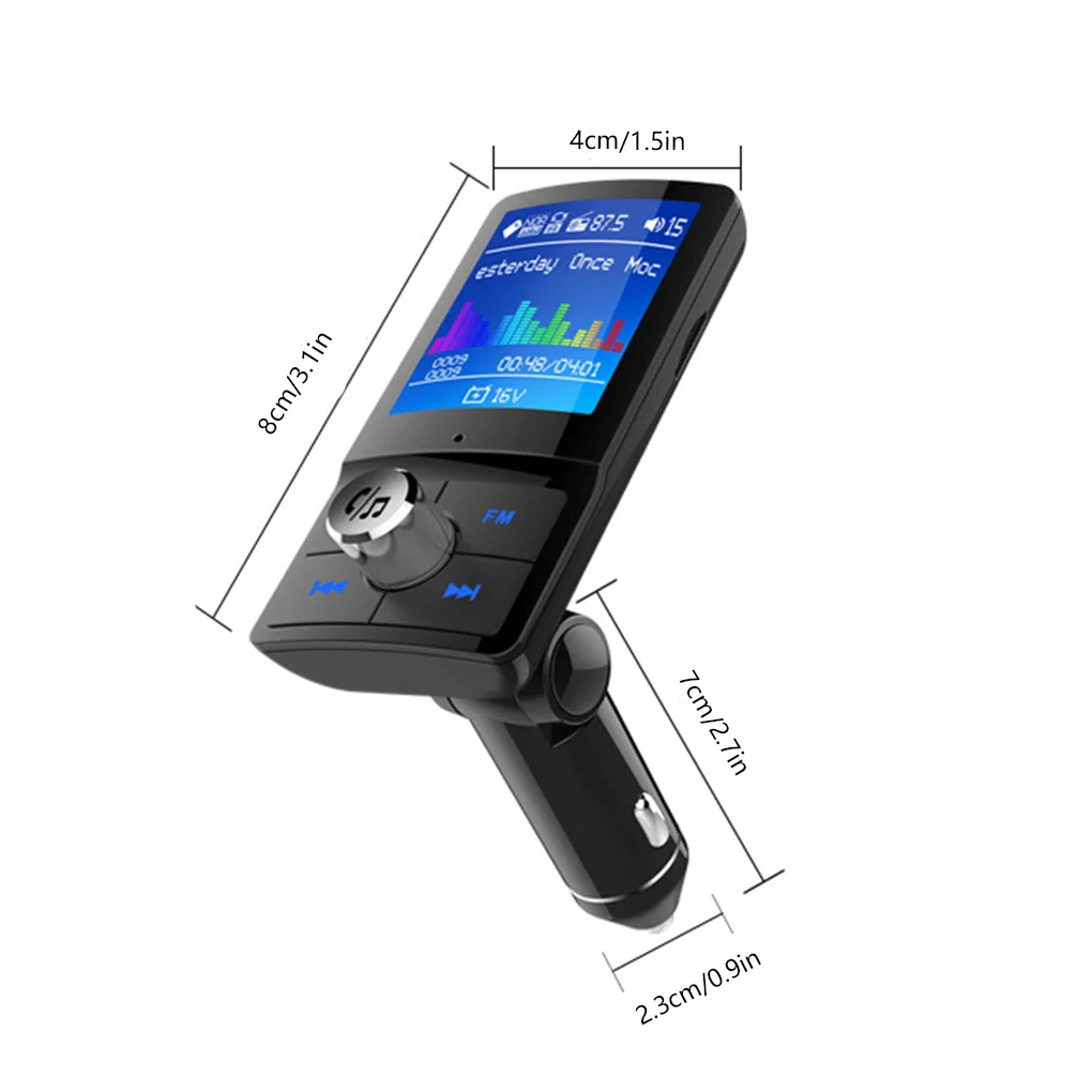 Bluetooth FM передатчик Aux зарядное устройство беспроводной громкой связи адаптер