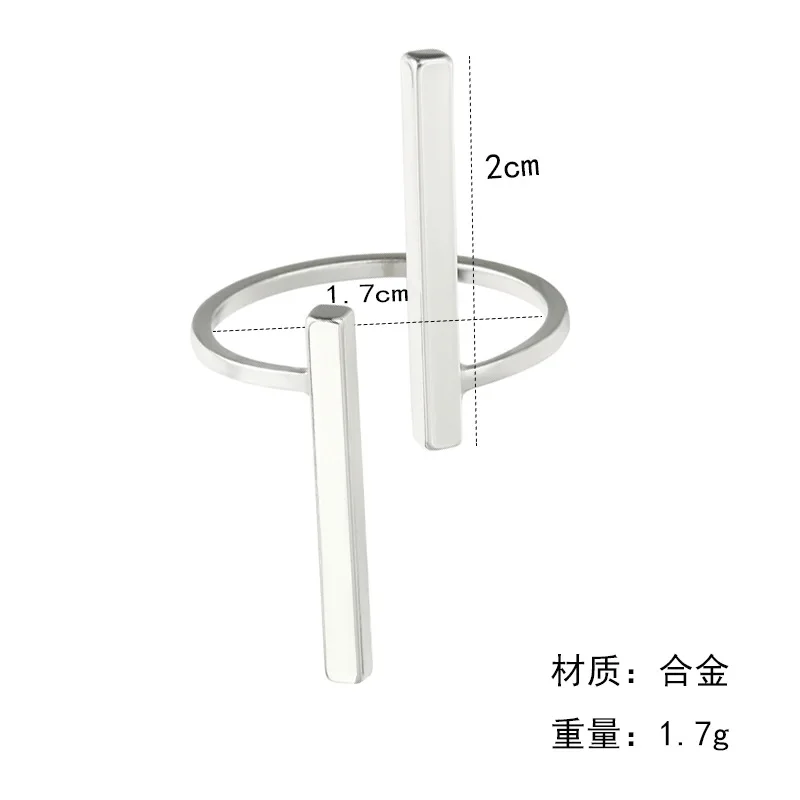 Новые креативные простые геометрические Открытые Кольца для пальцев