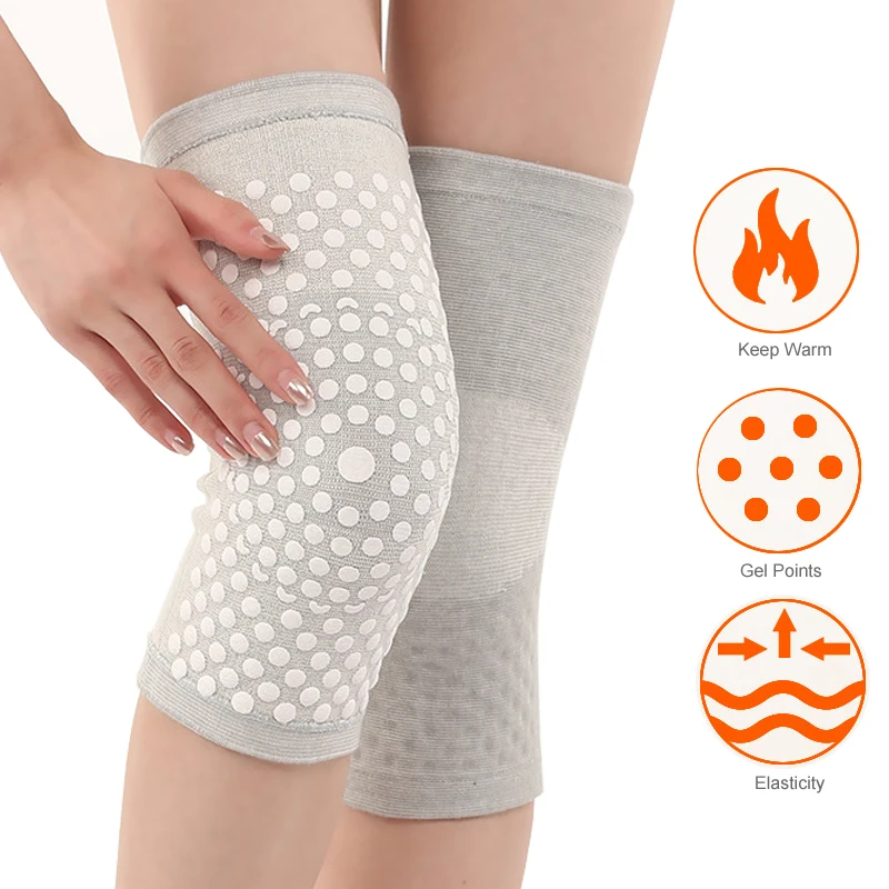 

2PCS Self Heating Knee Pad Brace Support Warm Leg Arthritis Joint Pain Relief Injury Recovery Sports Protector Belt Health Care