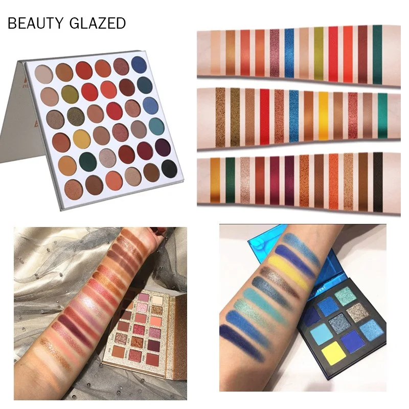 Beauty Glazed 36/18/9 цветов натуральная матовая палитра теней для век прессованные