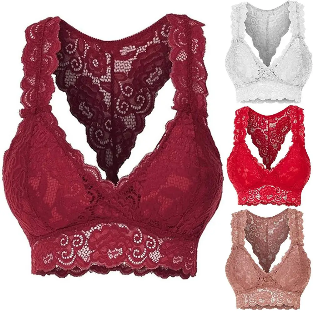 Новые кружевные бюстгальтеры для женщин бюстгальтер без косточек короткий топ