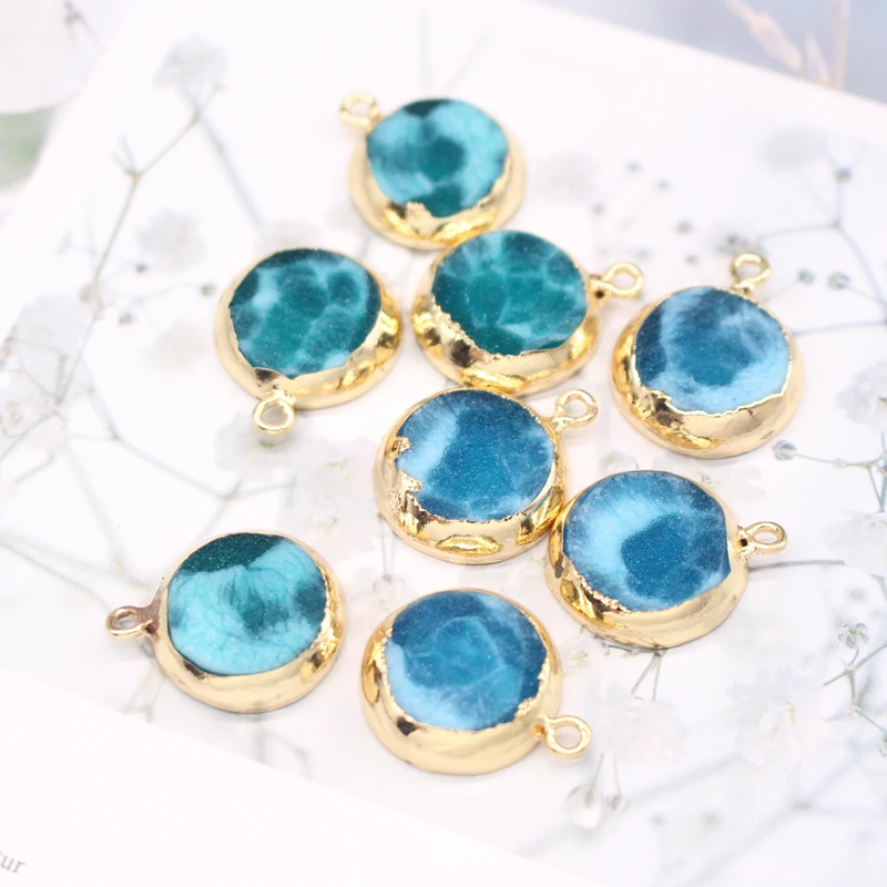 2 шт. 18 мм Винтажные серьги из смолы Подвески поделки своими руками искусственный