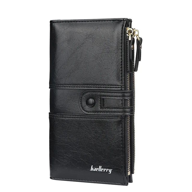 

Hot Long Zipper Hasp Leather Wallet Women Top Quality Purse Classic Multifunctional Card Holder Wallets Mobile Phone Clutch Bag
