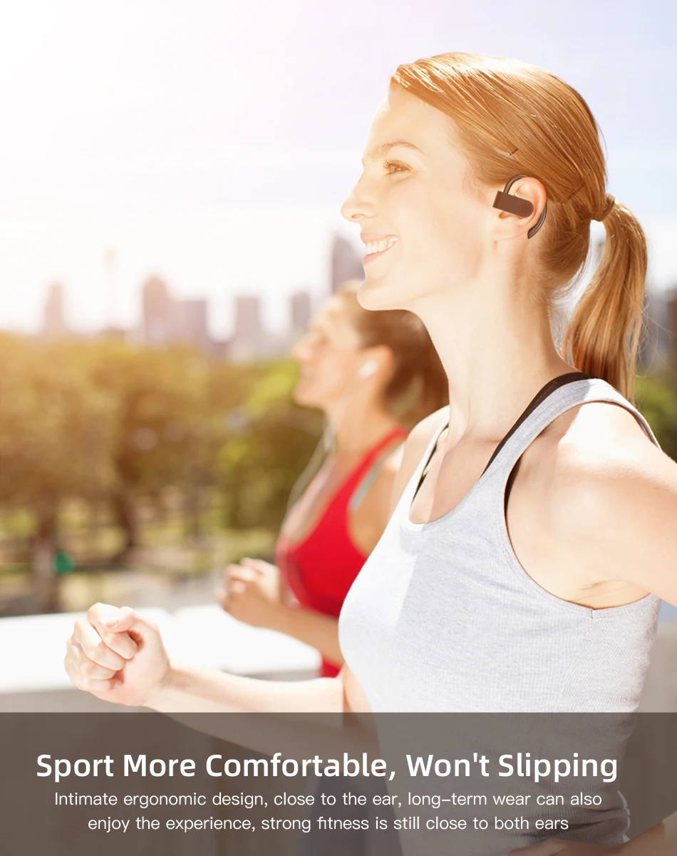 TWS Беспроводные спортивные наушники Bluetooth 5 0 A9 гарнитура с ушным крючком
