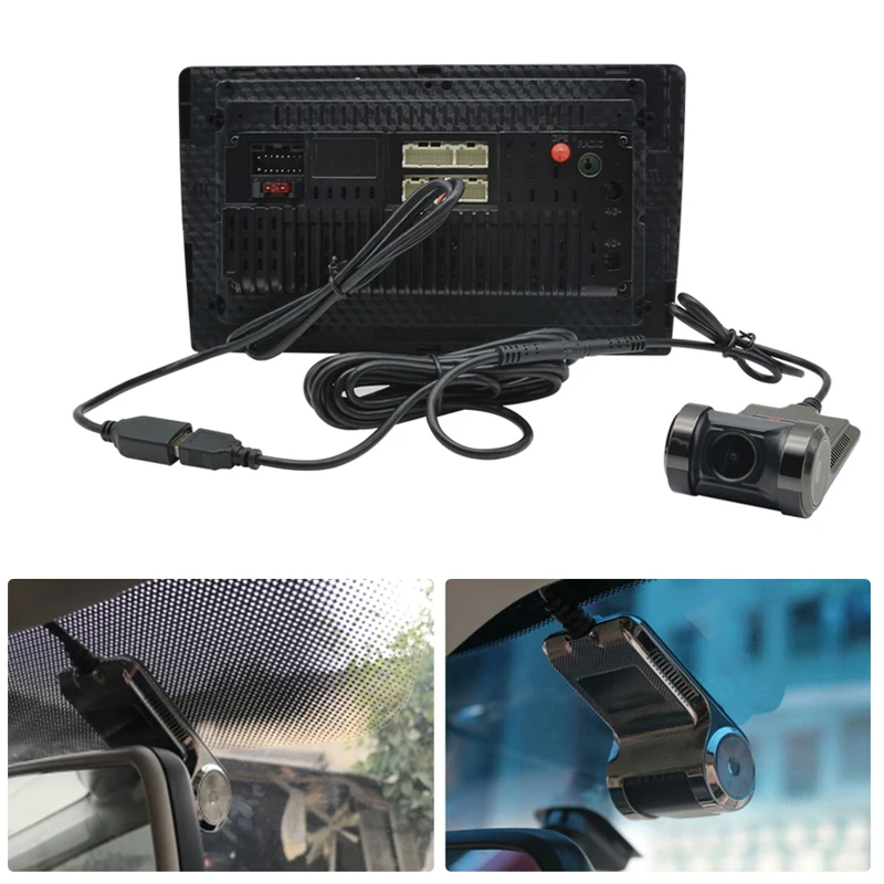 HD USB порт Автомобильный видеорегистратор передний записывающая камера для Android