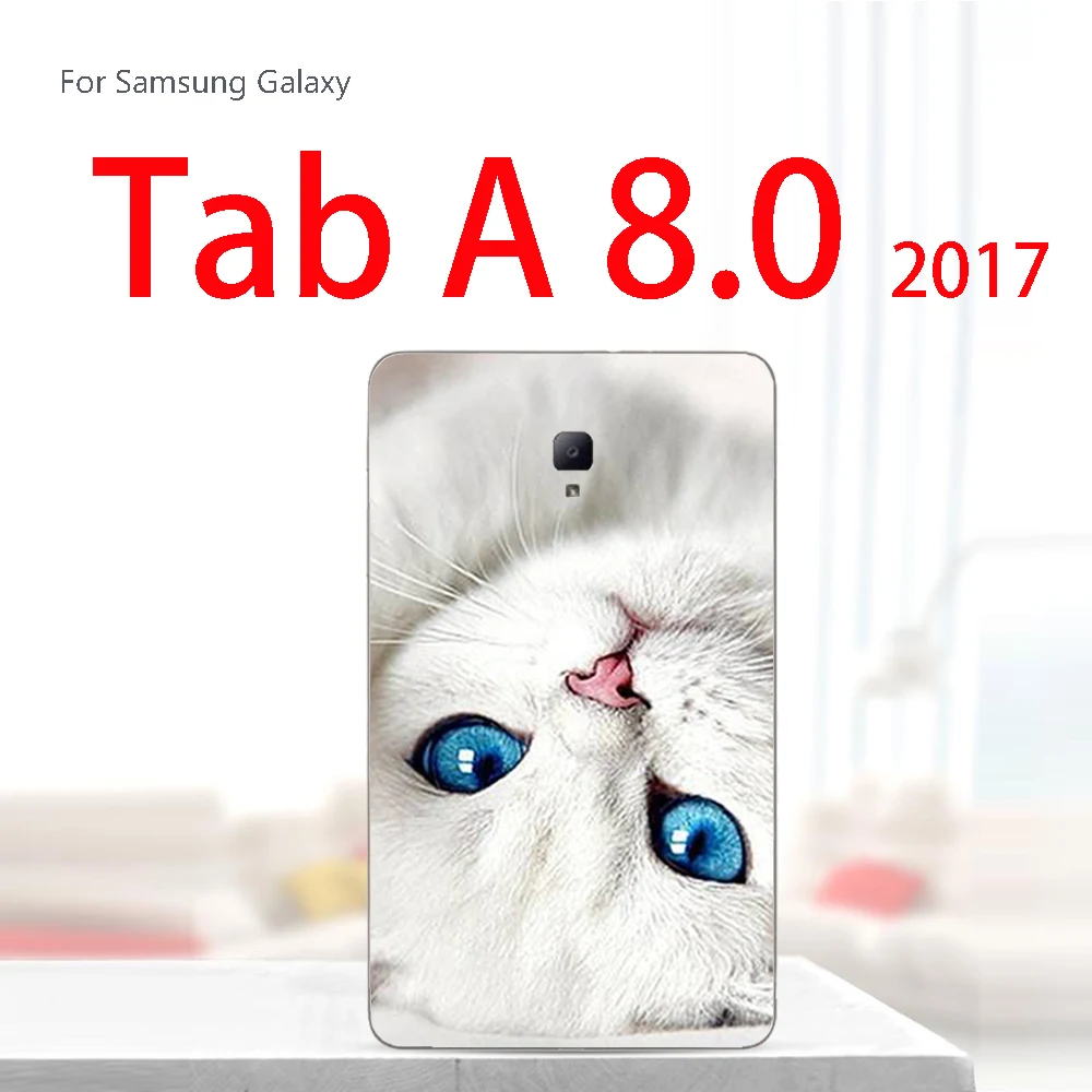 T380-lan yan mao Краски Tablet крышка для samsung Galaxy Tab S2 9,7 4G SM-T815C T815 Tab 4 10,1 SM T530 T531 SM-T530 Tab A 8,0 T380 T385 чехол - Цвет: T380-lan yan mao