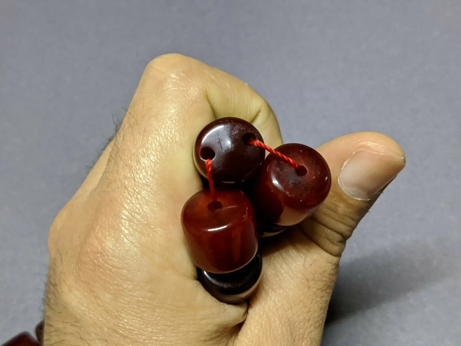 

Rosary ottoman Faturan german cherry Amber Sandalous Misbaha rosary free shipping FedEX