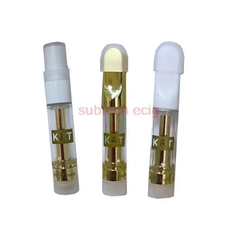 

50pcs KRT Atomizers Empty Vape Pen Cartridges Carts 1ml 0.8ml Ceramic 510 Thread Thick Oil Dab Pen Oil Wax Vaporizer E Cigarette