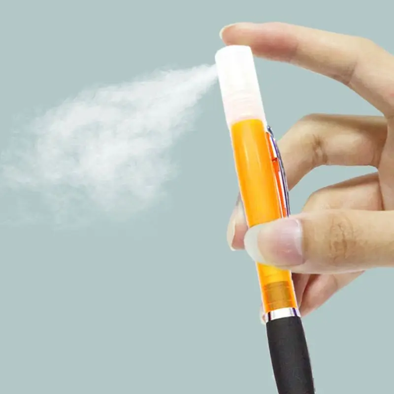 

10Pcs 3 in 1 Empty Refillable Perfume Bottles Spray Ballpoint Pen Alcohol Spray Mister Gel Pens Touch Screen Stylus Pen