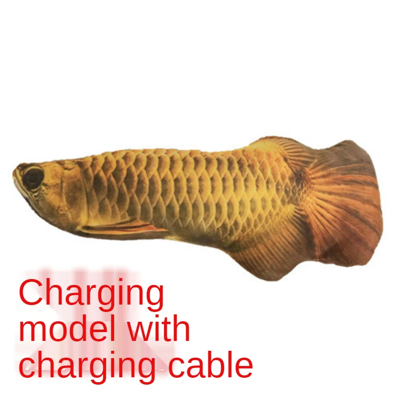 Электрическая плавающая рыба 28 см движущаяся кошка Мерцающая игрушка мягкие
