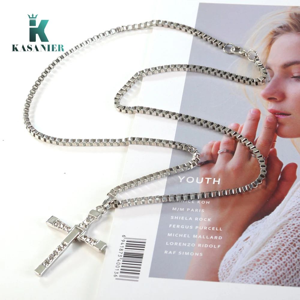 Цепочка с подвеской-крестом 60 см из нержавеющей стали | Украшения и аксессуары