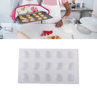 15 holes cake baking mold silicone material lemon shape mousse mold for chocolate candy cake jelly pudding handmade soap