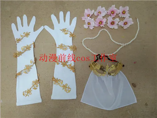 

Game Identity V Crimson Butterfly Michiko Cosplay Costume White Wedding Dress Halloween Costume