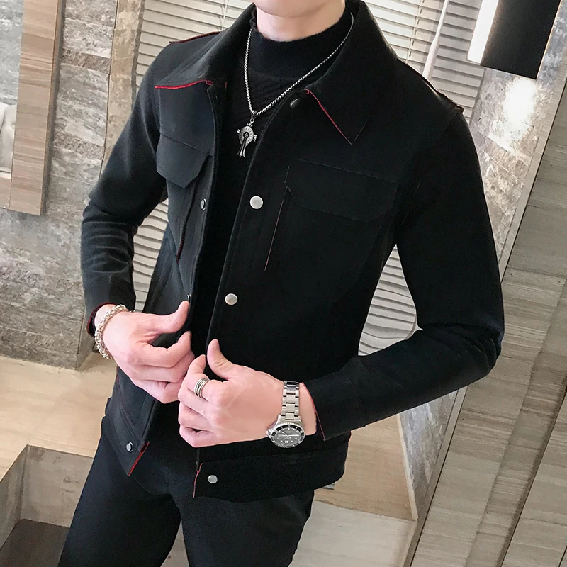 Мужская осенне зимняя мотоциклетная куртка красивая повседневная из