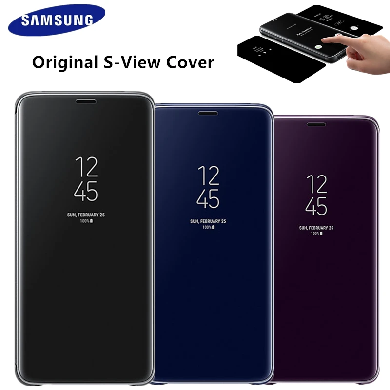 Оригинальный умный зеркальный Чехол книжка для Samsung Galaxy S10/S9/S8/S7 Plus +/Note9/Note8 чехлы