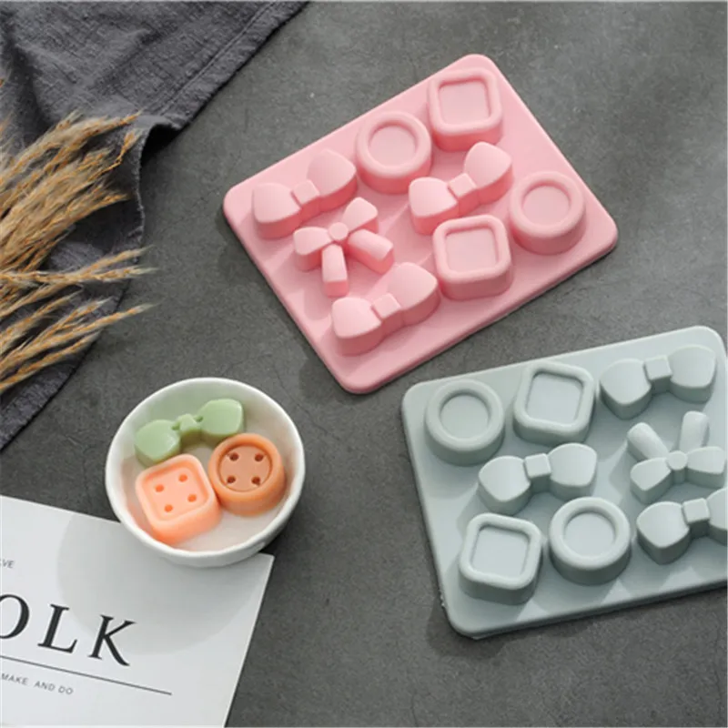 Креативная мультяшная пуговица JO LIFE в форме банта силиконовый инструмент для