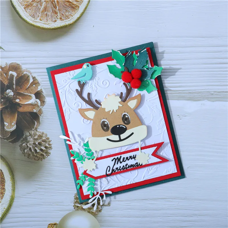 Металлические Вырубные штампы DiyArts с изображением оленя маленькая обувь