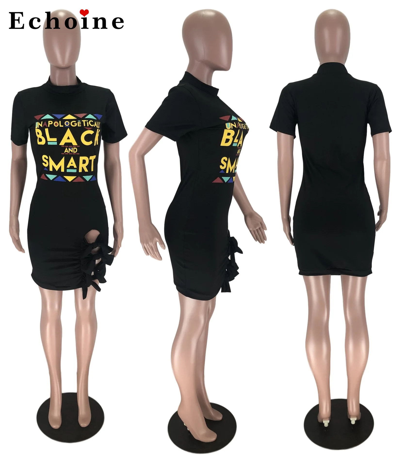 Платье-футляр женское средней длины с круглым вырезом и коротким рукавом |