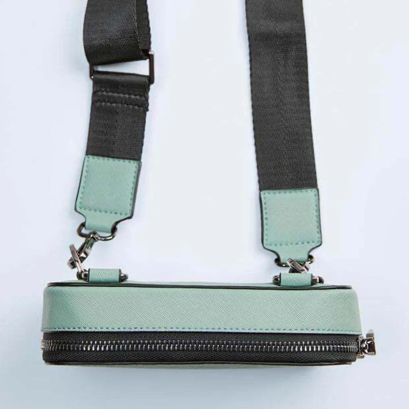 

OIMG Casual Small Box Designer Bag Women's Shoulder Crossbody Bags New Fashion Pu Leather Wide Shoulder Strap Sac Messenger Bag