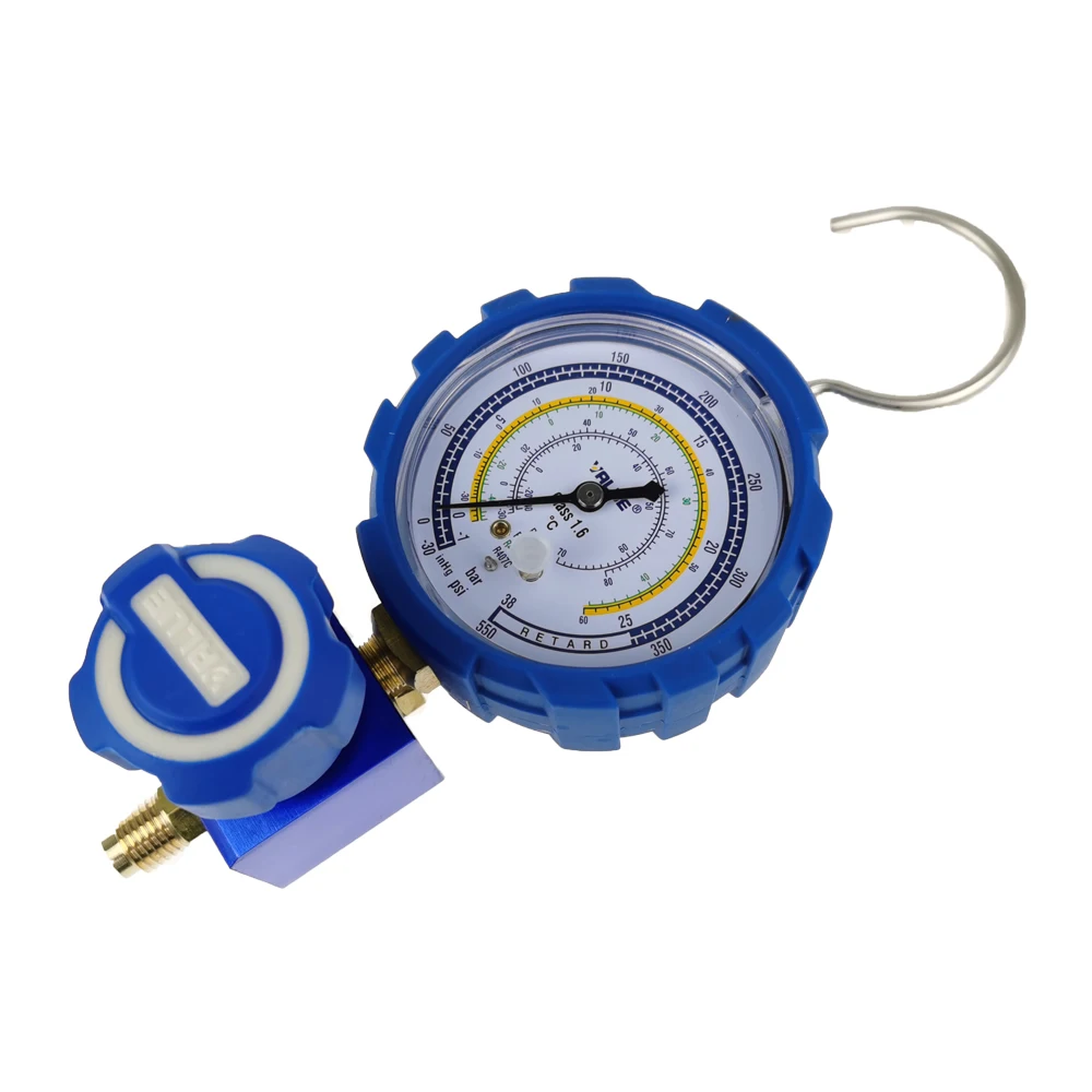 VMG-1-U-L Low Pressure Single Gauge Valve Refrigerant Pressure Gauge R22 134 407 Refrigerant Fluoride Gauge