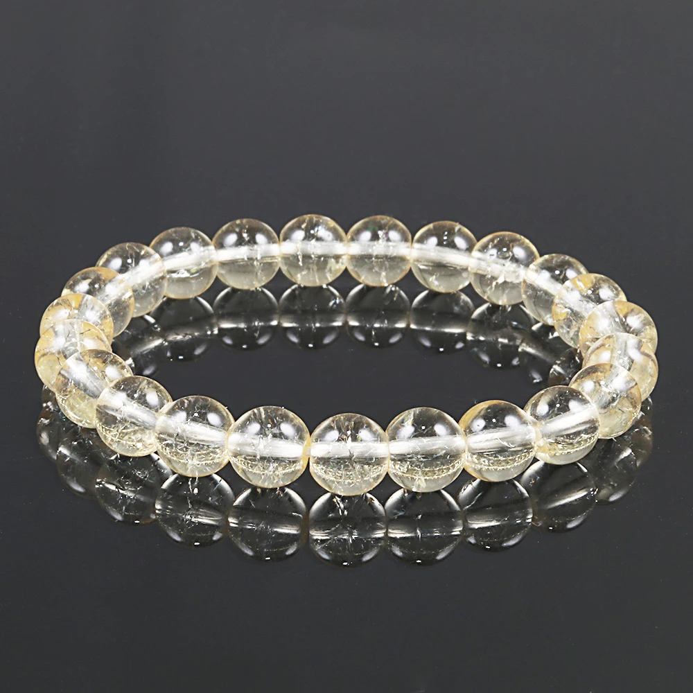 Элегантные Роскошные бусины 8 мм женский браслет с натуральными камнями в виде