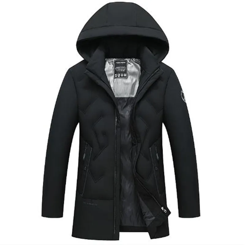 Sitaicery 5XL зимняя куртка Повседневное зимний толстый теплый с капюшоном стеганая куртка на молнии Для мужчин пальто Костюмы верхняя одежда из искусственного меха муж, отец