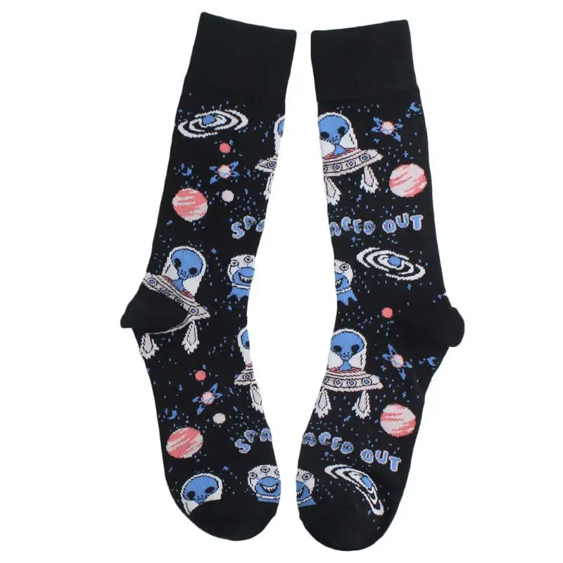 Женские Необычные Короткие носки с солнечной системой женские Чулочные изделия