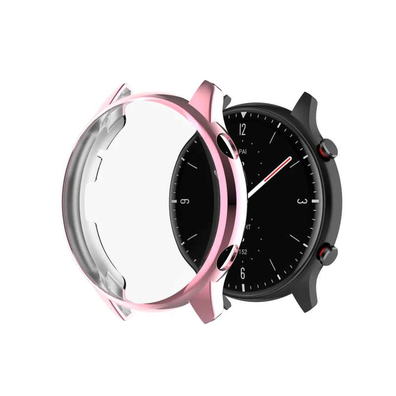 

Soft Protect Cover For Huami Amazfit GTR 2 Smart Watch Protective Case TPU Transparent All-inclusive Case Frame Smart Accessorie