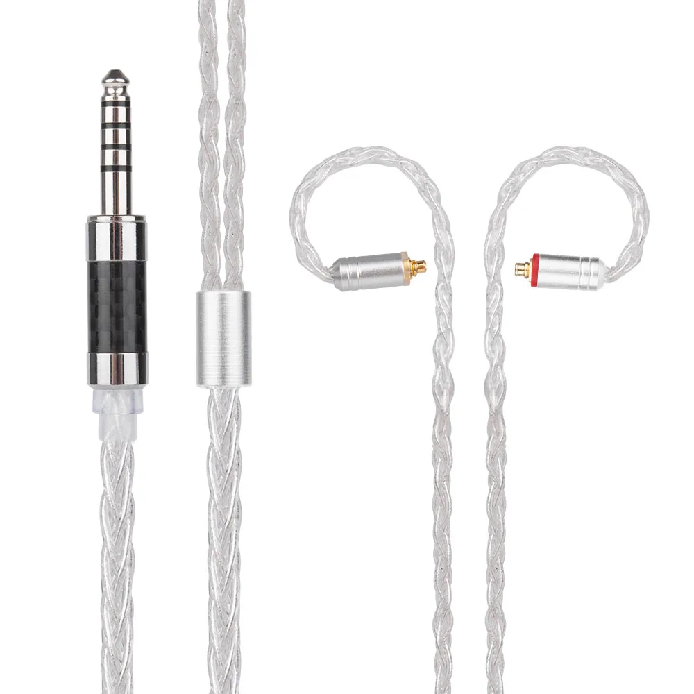 Уравновешенный кабель Yinyoo 7N модернизированные посеребренные наушники 2.5.3 5 4 мм с