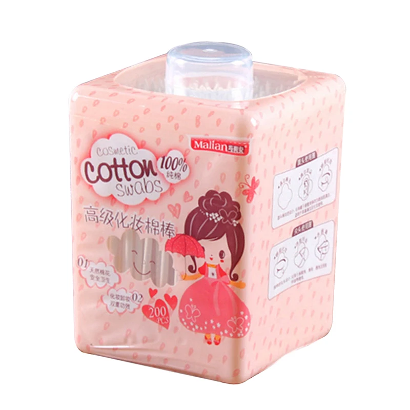 

New 200Pcs Pointed handy Cotton Swabs Women Health Make Up q tip Cotton wabs Cosmetic Beauty Swabs Ear Clean Jewelry Hot