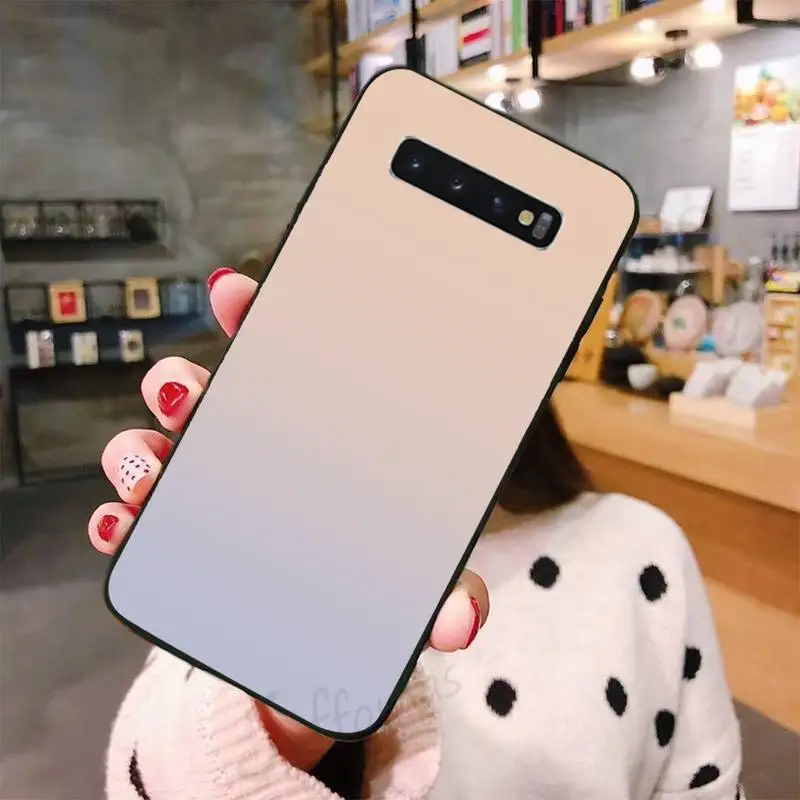 

Fashion Gradient translucent Phone Cases For Samsung A50 A51 A71 A20E A20S S10 S20 S21 S30 Plus ultra 5G M11 funda shell