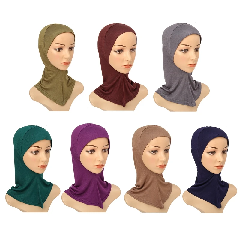 

Women Lady Ninja Head Cover Cotton Muslim Headscarf Inner Hijab Caps Islamic Underscarf Ninja Hijab Scarf Hat Cap Bone Bonnet