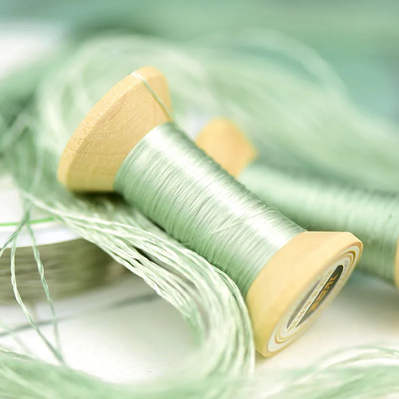 20m мини-катушка/Вышивальная нить Сучжоу/катушка из шелковой нити/шелковая