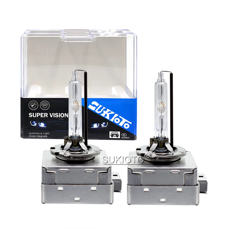 Ксеноновая HID сменная лампа SUKIOTO 2 шт. OEM D1S быстрая яркость 35 Вт AC D2S D3S D4S 4300K 6000K 8000K
