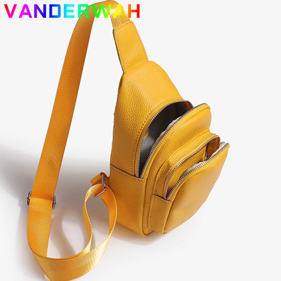 

Multifunctional Genuine Leather Chest Bags Crossbody Bags Women 4 in 1 Waist Packs New Casual Ladies Shoulder Messenger Bag