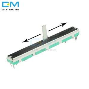 Потенциометр B103 B10K Ohm 10K 75 мм SC6080GH, регулировка слайдов, двойной поворотный резистор из углеродной пленки, 5 шт.