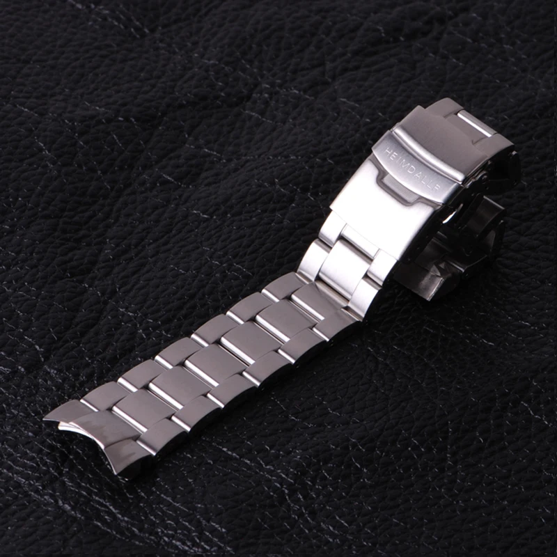 Heimdallr Solid 22mm Width Stainless Steel Watch Bracelet 5 Beads Watchband Suitable For SKX007/009 Diver Watch Case