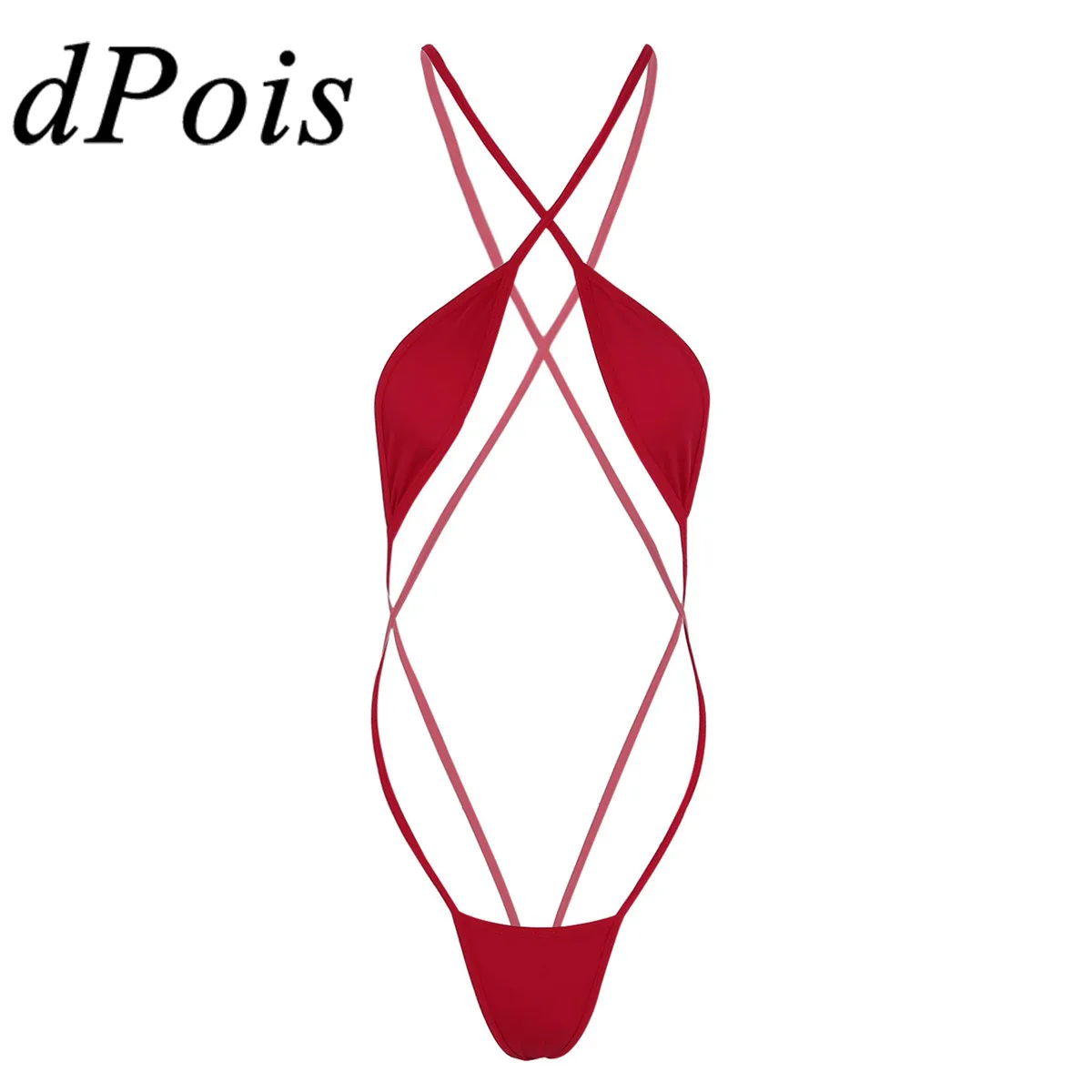 Женский купальный костюм минималистичное мини микро бикини купальник Цельный на