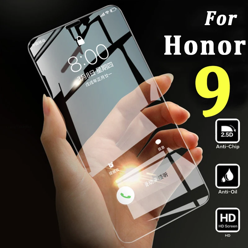 Закаленное стекло Honor 9 Lite Защитная пленка для экрана Huawei V9 V 9i i9 легкая крышка Glas