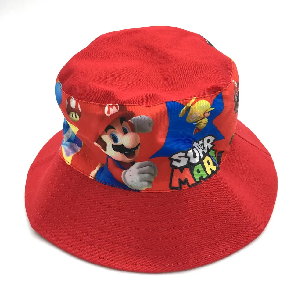 Милый водопроводчик Mario Bros детская повседневная шапка в рыбацком стиле
