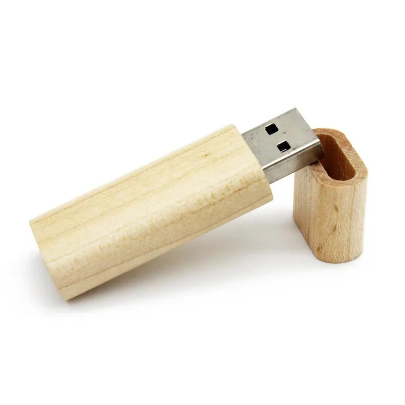Maple wood JASTER деревянный бамбуковый USB флеш-накопитель, драйвер, деревянные чипы, флешка, 4 ГБ, 16 ГБ, 32 ГБ, 64 ГБ, карта памяти, USB creativo, персональный подарок - Цвет: Maple wood