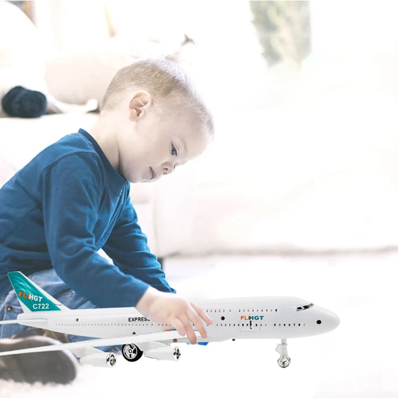 Детский экшн самолет большой модели самолета с привлекательным светом и