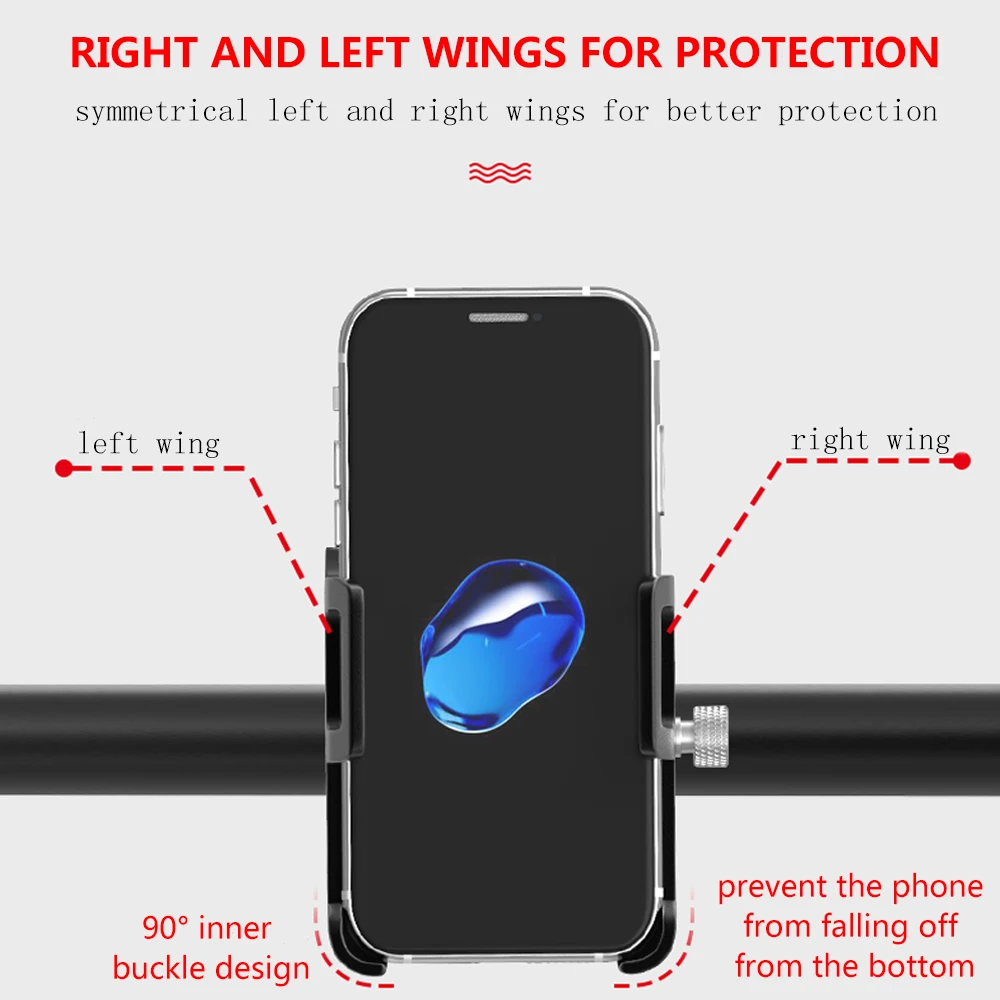 gub bicycle phone holder double lock adjustment aluminum electric scooter motorcycle universal phone navigation shooting stand free global shipping