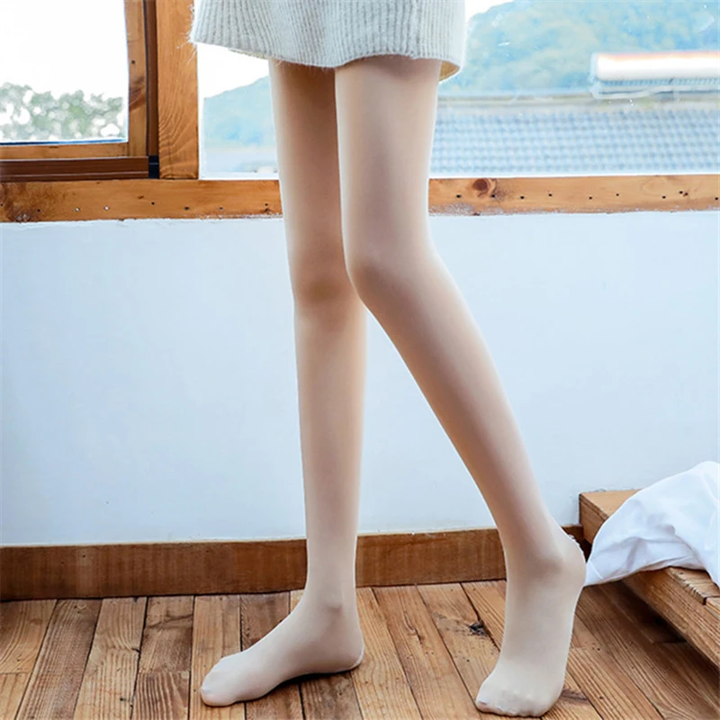 Весна Осень женская одежда Чулки 120D плотные тонкие колготки Пуш-ап бедра гладкая