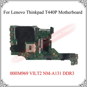 tested working well logic board for lenovo thinkpad t440p motherboard 00hm969 vilt2 nm a131 ddr3 main board replacement free global shipping