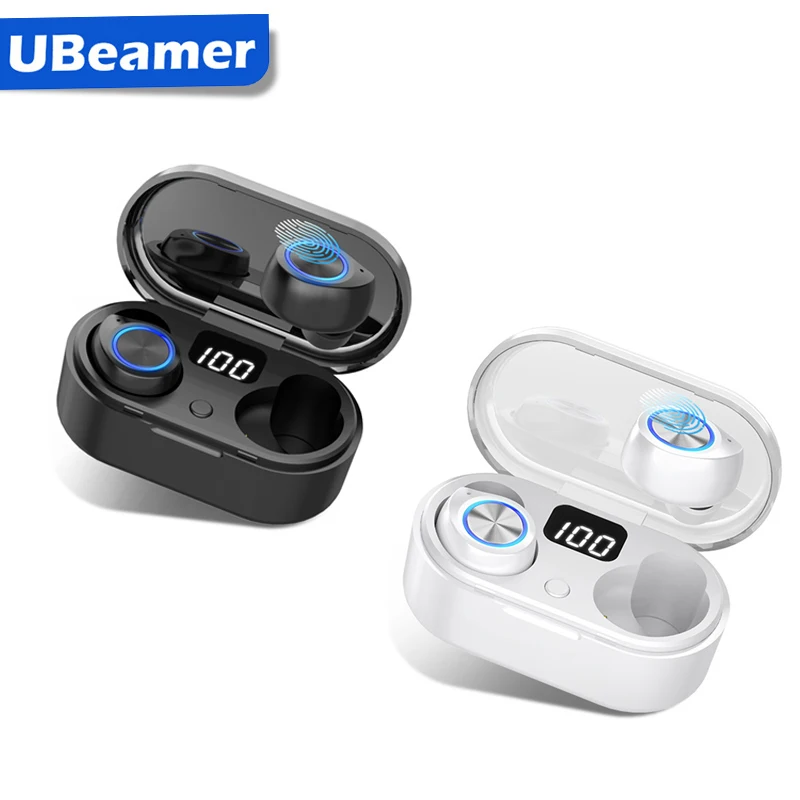 Беспроводные наушники Ubeamer TW80 Bluetooth с басами Hi Fi Steroe мини TWS микрофоном