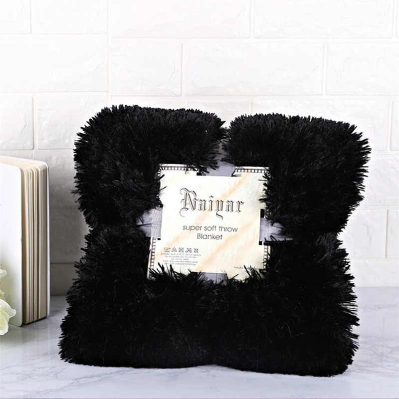 Super Soft Plush Blanket Double Layer Thick Fluffy Sofa Mat Bed sheet Warm Throw Carpet flocked fleece bedspread Bedding | Дом и сад